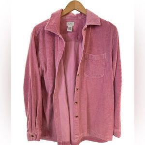 LL Bean Women's Comfort Corduroy Relaxed Shirt